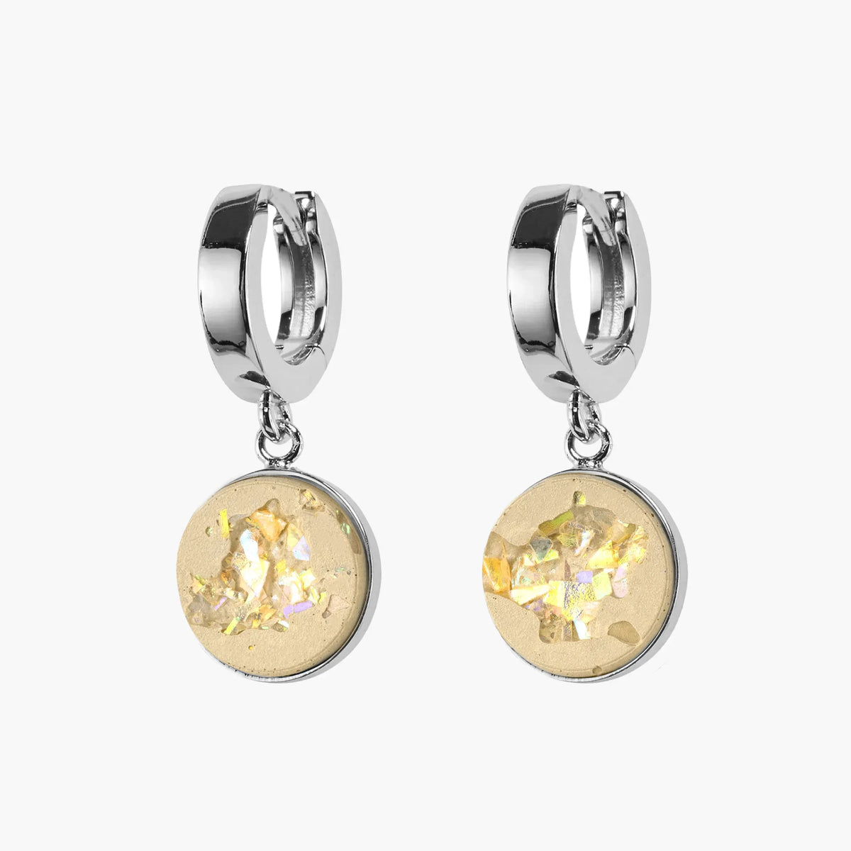 Creolen AVA | Yellow Crystal Silver