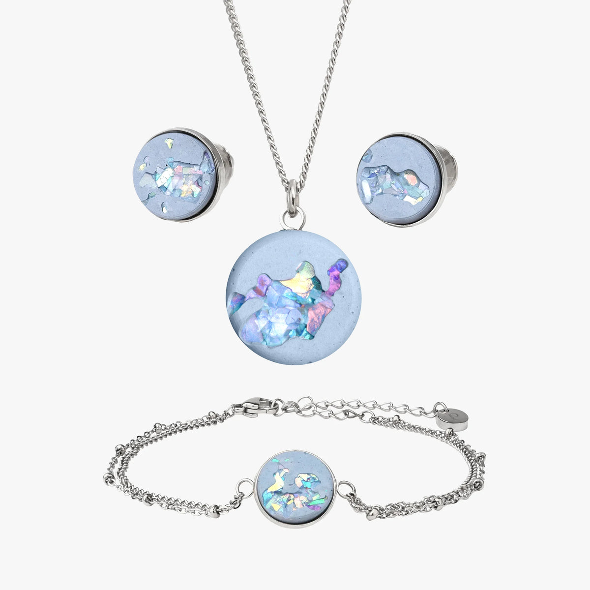 ROUND IT UP | Blue Crystal Silver